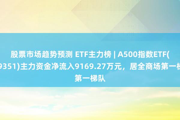 股票市场趋势预测 ETF主力榜 | A500指数ETF(159351)主力资金净流入9169.27万元，居全商场第一梯队