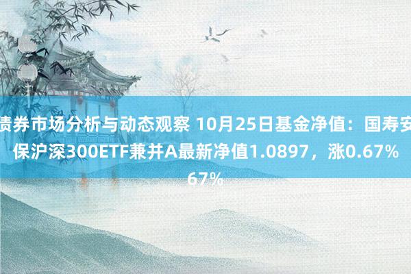 债券市场分析与动态观察 10月25日基金净值：国寿安保沪深300ETF兼并A最新净值1.0897，涨0.67%