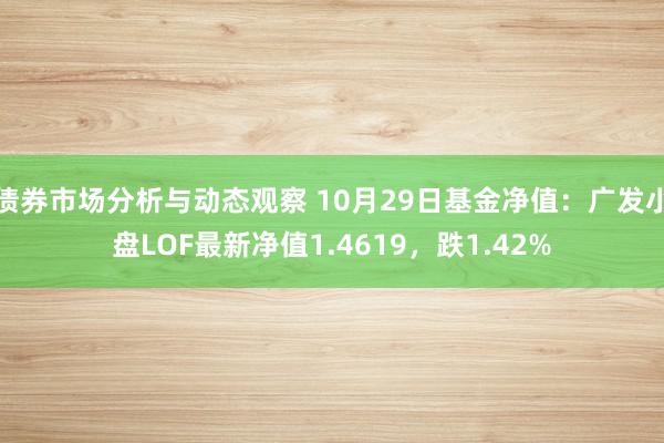 债券市场分析与动态观察 10月29日基金净值：广发小盘LOF最新净值1.4619，跌1.42%