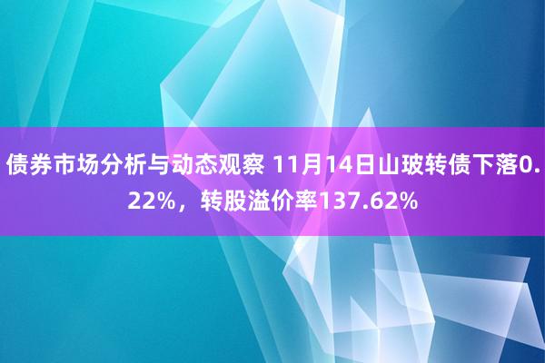 债券市场分析与动态观察 11月14日山玻转债下落0.22%，转股溢价率137.62%