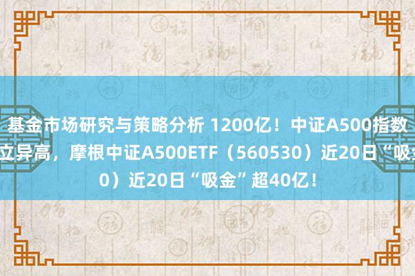 基金市场研究与策略分析 1200亿！中证A500指数基金鸿沟再立异高，摩根中证A500ETF（560530）近20日“吸金”超40亿！