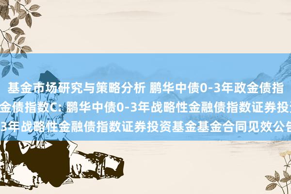 基金市场研究与策略分析 鹏华中债0-3年政金债指数A,鹏华中债0-3年政金债指数C: 鹏华中债0-3年战略性金融债指数证券投资基金基金合同见效公告