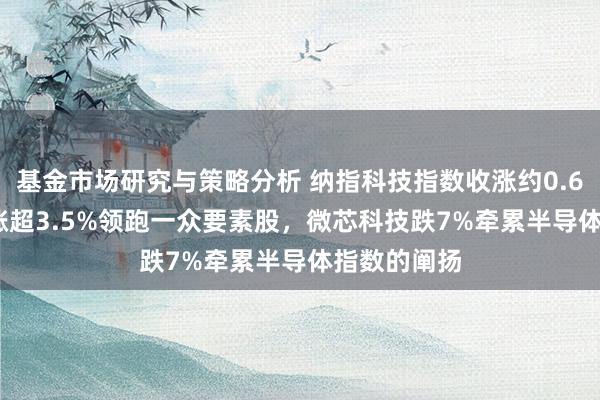 基金市场研究与策略分析 纳指科技指数收涨约0.6%，Meta涨超3.5%领跑一众要素股，微芯科技跌7%牵累半导体指数的阐扬