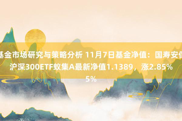 基金市场研究与策略分析 11月7日基金净值：国寿安保沪深300ETF蚁集A最新净值1.1389，涨2.85%