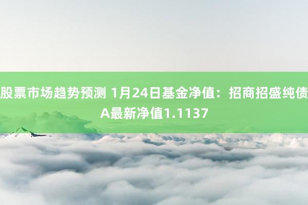 股票市场趋势预测 1月24日基金净值：招商招盛纯债A最新净值1.1137