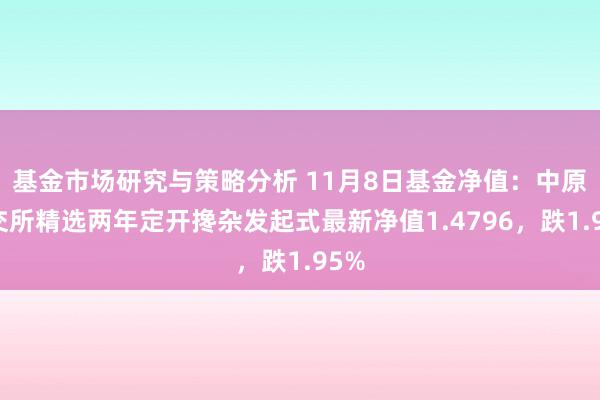 基金市场研究与策略分析 11月8日基金净值：中原北交所精选两年定开搀杂发起式最新净值1.4796，跌1.95%