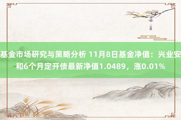 基金市场研究与策略分析 11月8日基金净值：兴业安和6个月定开债最新净值1.0489，涨0.01%